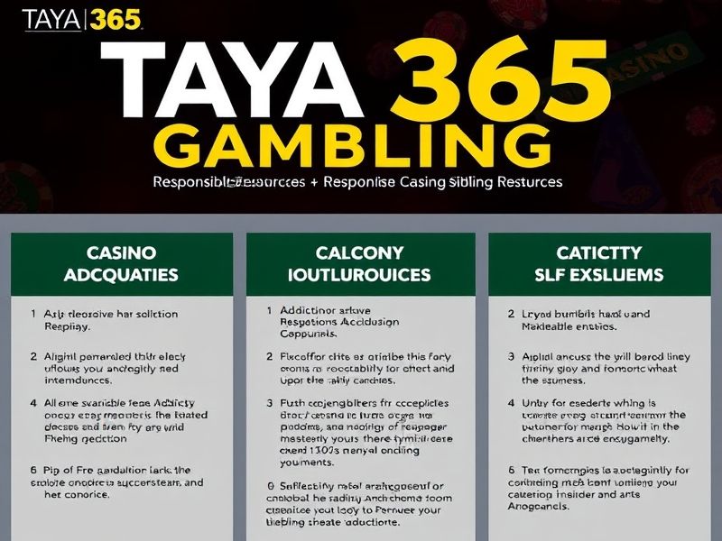 Taya365.com is your ultimate destination for online gambling games. Explore slots, poker, live dealers, and sports betting with expert guidance and exclusive promotions.